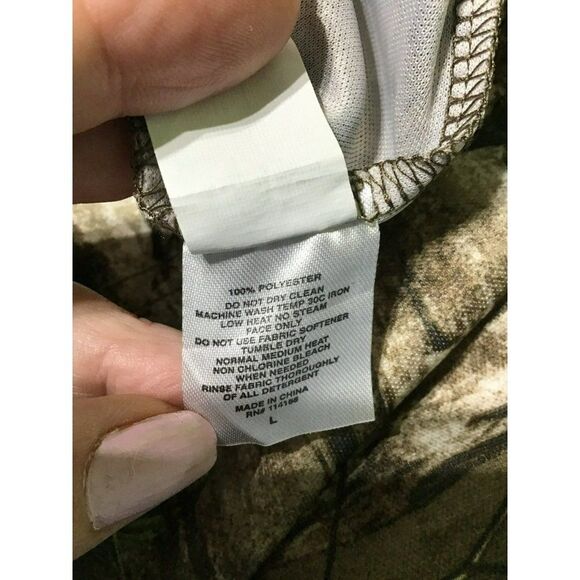 Colosseum Camo Green Brown Jungle Hunting T-Shirt Large - Picture 10 of 10
